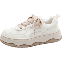 Pull back womens shoes white shoes womens 2024 new spring sneakers womens popular models versatile thick-soled niche shoes spring and autumn