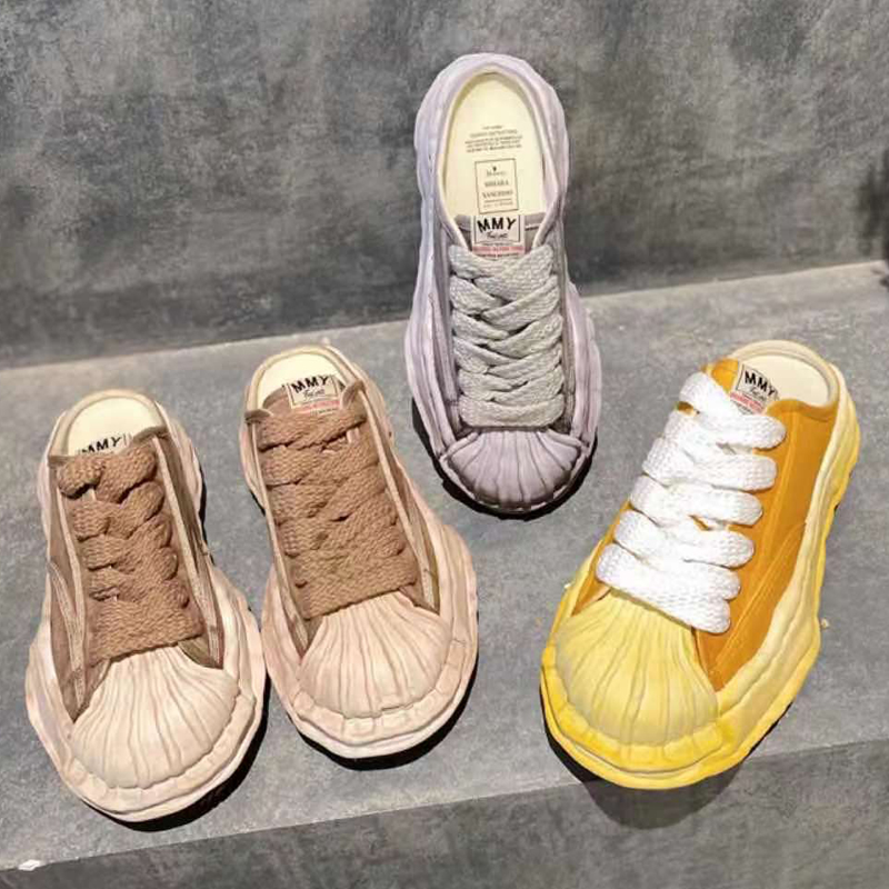 Triple Original Conyu Waist Fruits Flowers Half Tug Sloth Sloth Sails Shoes Yu Wenle MMY Shell Head Dissolution Heightening Men And Women's Board Shoes