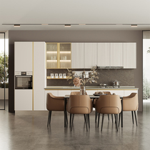 Lins Home Whole House Customized Kitchen Cabinets Integrated Cabinets Integrated Quartz Stone Countertops Italian Light Luxurious Open Kitchen