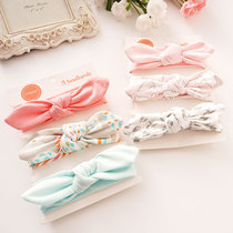 ChaoNono baby bow hair band headwear female baby cotton fabric hair accessories Korean childrens floral headdress 3