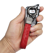 LD sheepskin car braided car keychain pendant male Volkswagen Mercedes Benz Audi BMW high-end creative tide personality