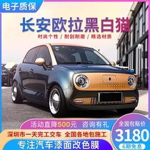 Euler black cat white cat R1 R2 body paint color change film Full car film car clothing electro-optical color change national construction stickers