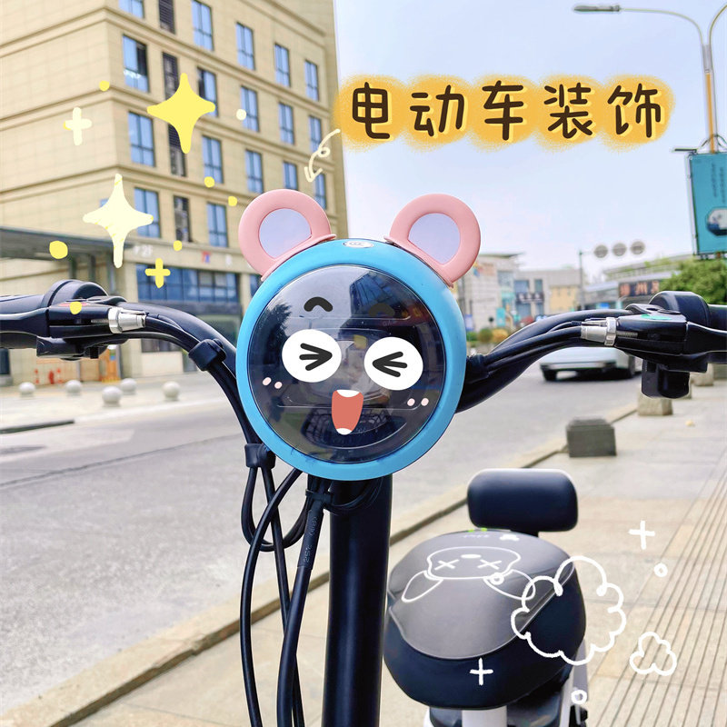 Cat ears helmet headlight battery electric vehicle motorcycle decoration accessories pendant decoration bicycle helmet