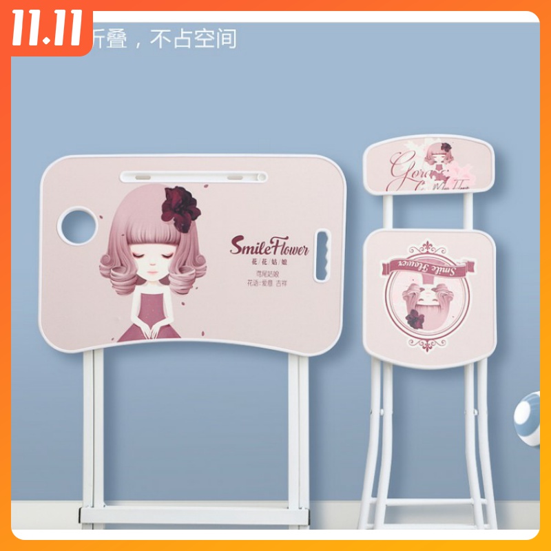 Children's desk can be folded to study table and chairs Primary school Children's home suit children brief Desk Desk Economy