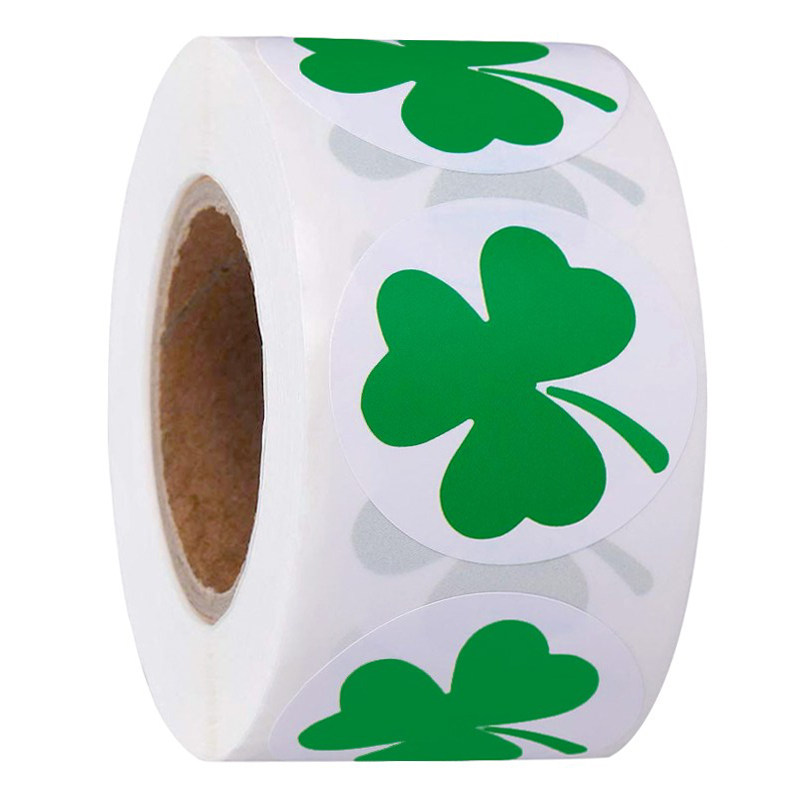 500 sheets of clover lucky grass and childhood toys rewards gift decoration seal tired adhesive stickers
