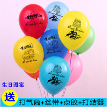 Happy birthday printing pattern Party girl boy scene layout background balloon childrens year-old theme decoration