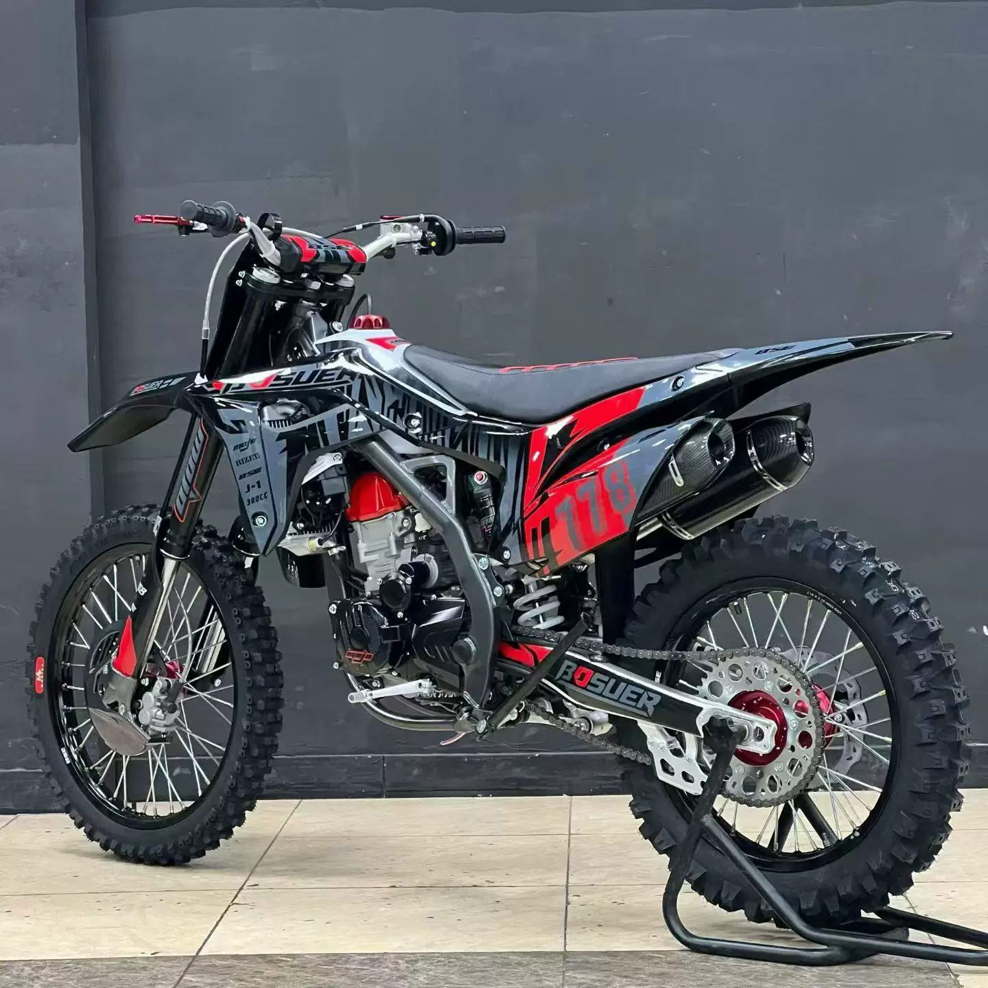 Новейший BSE Bosser J-1R двойная выпуклая камера, водяное охлаждение, 300S, высокая скорость, внедорожный горный полноразмерный мотоцикл