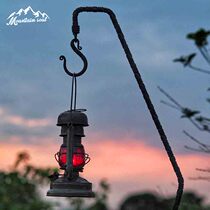Mountain soul Outdoor artisans hand-forged multifunctional kerosene lamp gas lamp wrought iron lamp holder