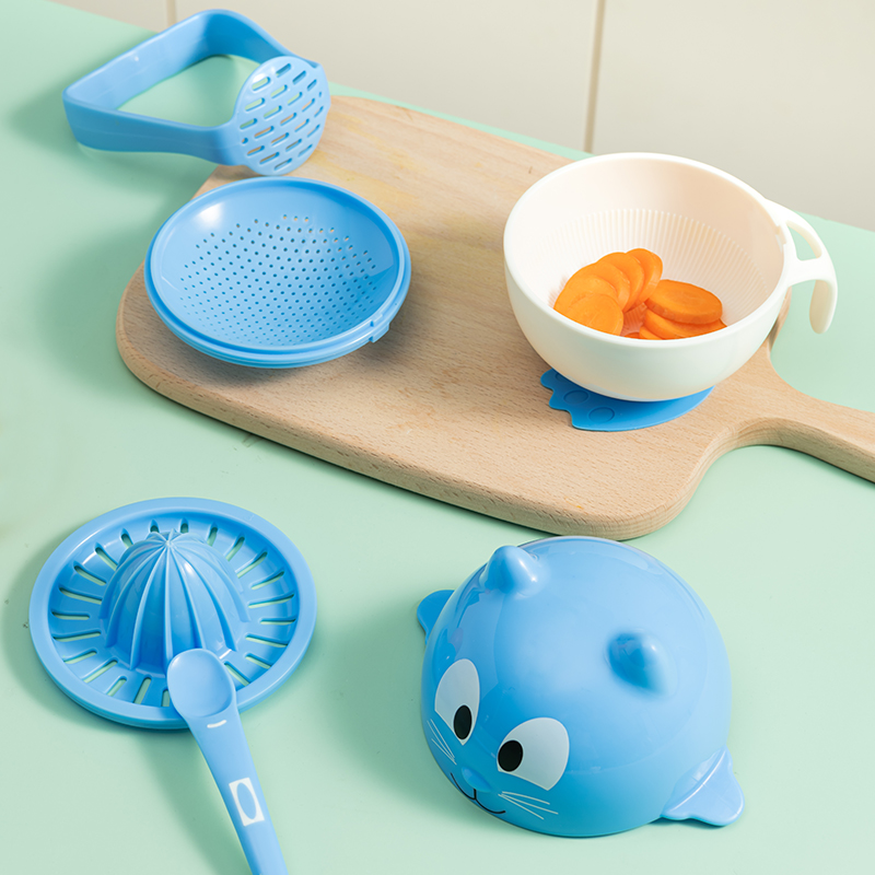 Grinding bowl baby non-staple food tool grinder set manual food fruit mud cooking baby auxiliary bowl full set