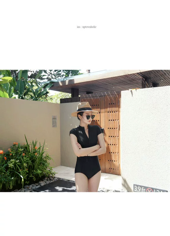 Áo tắm nữ chuyên nghiệp mới 2018 của Hàn Quốc tập hợp bảo vệ một mảnh để che bụng và mỏng gợi cảm chống nắng đồ bơi mùa xuân nóng - Bộ đồ bơi One Piece