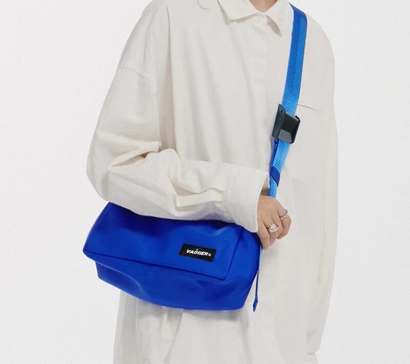 Blue Niche Crossbody Bag for Women Casual Sports Waterproof Oxford Cloth Student Green One-Shoulder Personalized Trendy Brand Women's Bag