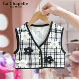 Демисезонный детский комплект, детская одежда, в стиле Шанель, популярно в интернете, в западном стиле