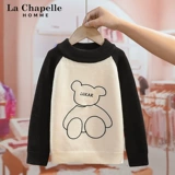 Детский осенний демисезонный трикотажный свитер для отдыха, детская одежда, с медвежатами, коллекция 2023