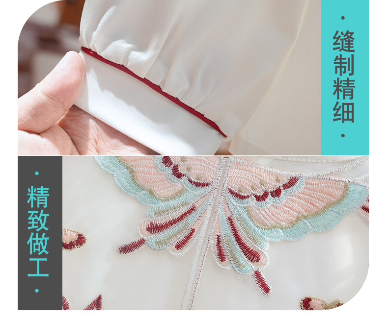 китайский костюм 拉夏贝尔童装女童马面裙套装春秋季汉服民族风儿童中国风2025新款 La chapelle homme