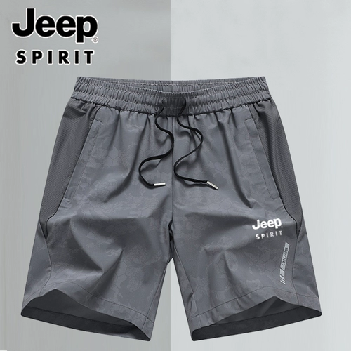 Jeep, мужские спортивные летние тонкие шорты, шелковые быстросохнущие дышащие штаны, для бега