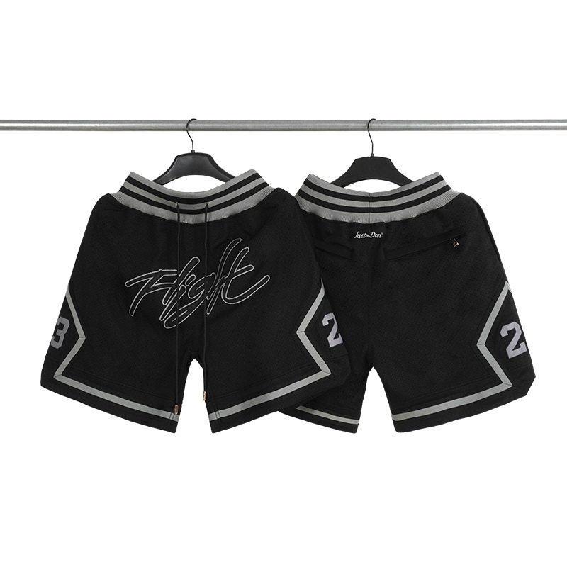 Authentic Just Don Superstar Flight Team No. 23 Basketball Shorts American-Style Embroidered Five-Point Shorts Trendy