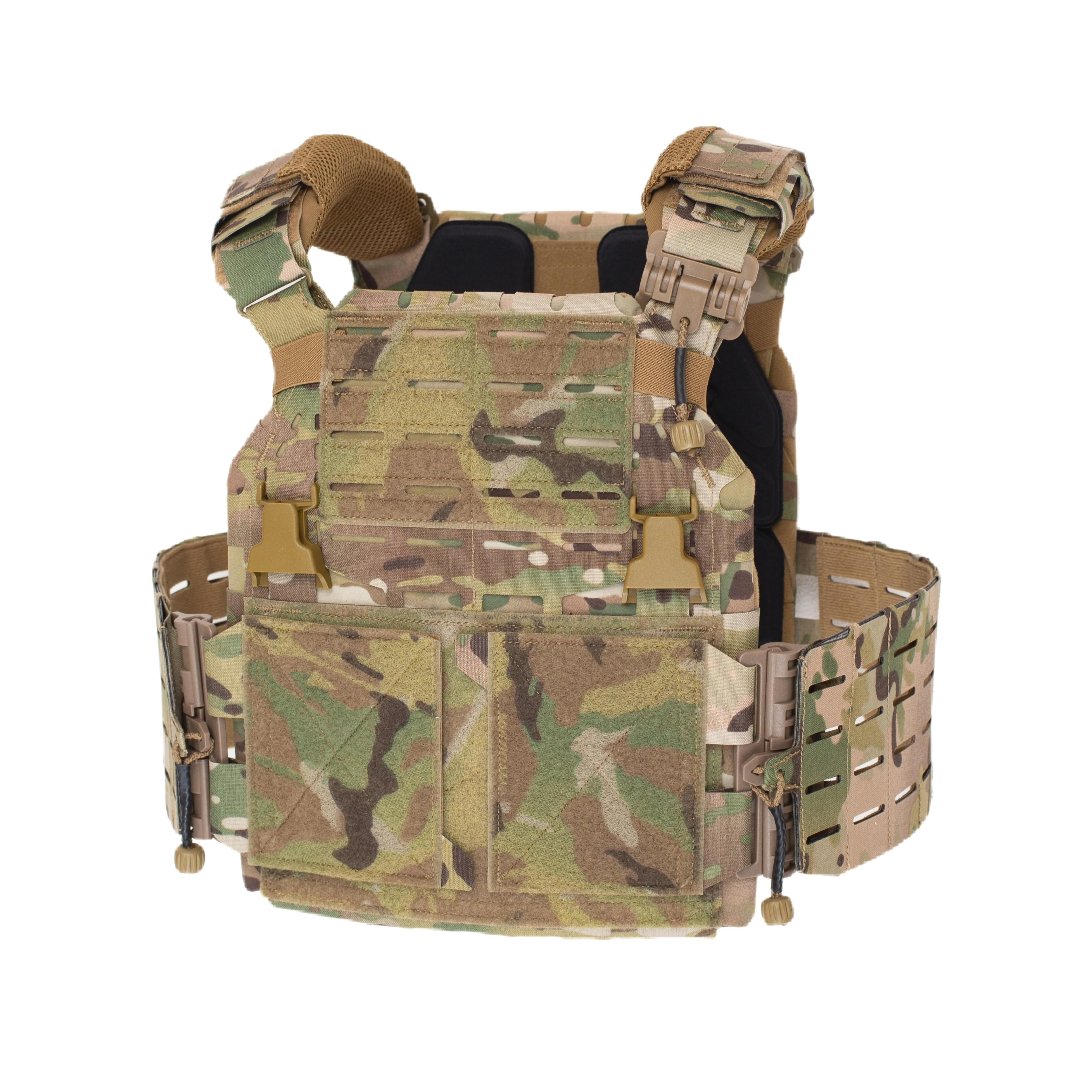 Chaleco táctico frontal con diseño tipo carrier