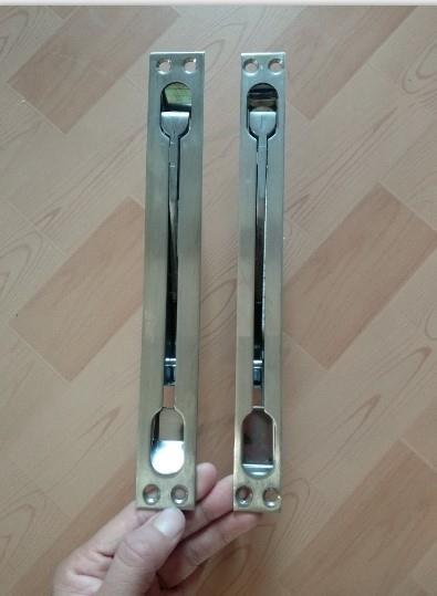 Security door concealed bolt square head bolt gate primary-secondary door concealed insert lock stainless steel door heaven heaven and heaven bolt lock