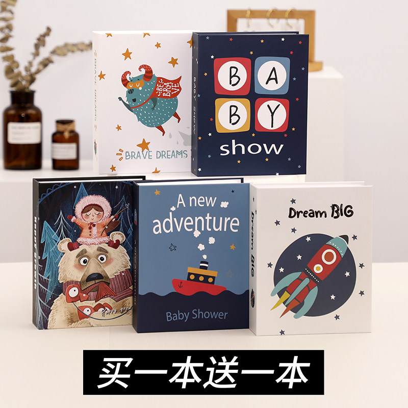 Album book interstitial commemorative album home edition 5 inch 6 inch 7 inch loaded photo album large capacity overplastomous photo small phase thin