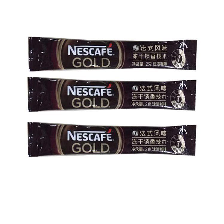French original Imported Nestle Coffee 2 gr 100 Instant Powder NESCAFE GOLD No sugar instant coffee
