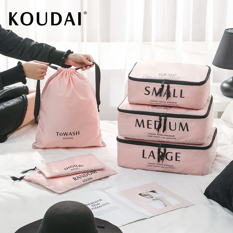 Travel Collection Bag Suitcase Containing Bag Portable Tourist Large Capacity Finishing Packs bagging Makeup Bag Wash Wrap-Taobao