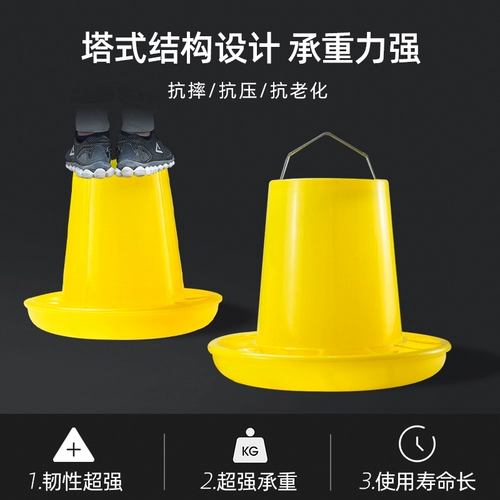 Куриная утка с курицей, пьет бочко