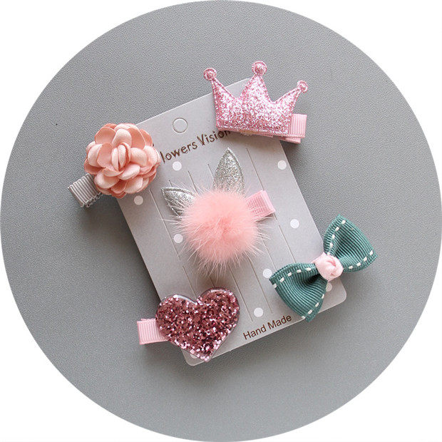 New Korean pet hair accessories dog Teddy hair clip cat head flower Yoschak Maltese set head accessories