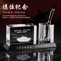  Veterans souvenirs to send comrades customized creative veterans party retirement memento August 1st Army Day gift