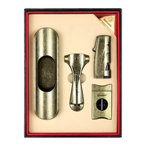GUEVARA cigar tool four-piece set windproof lighter cigar scissors ashtray box opener gift