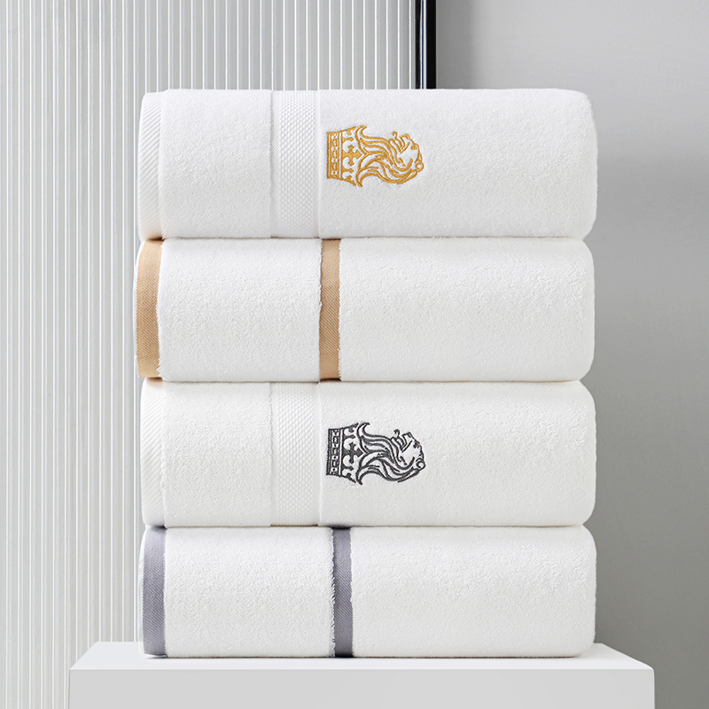 Five-Star Hotel Exclusive High-End Pure Cotton Towels, White Face Towels for Guesthouses, Home Use, Hilton Men's Face Towels
