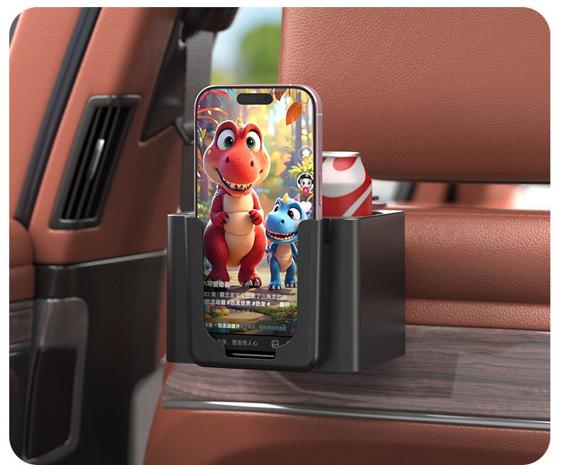 Car Door Water Cup Drink Holder Car Seat Back Hanging Water Cup Holder Mobile Phone Holder Multi-Functional Storage Storage Box