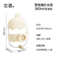 Насадка для мороженого чайник-крем белый