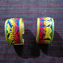 Huayuan 18-hole intangible cultural heritage-Miao embroidery belt bracelet pure handmade