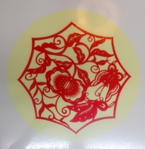 Hunan Non-Legacy] Original ecological female book anise flower cut paper artwork original handicraft