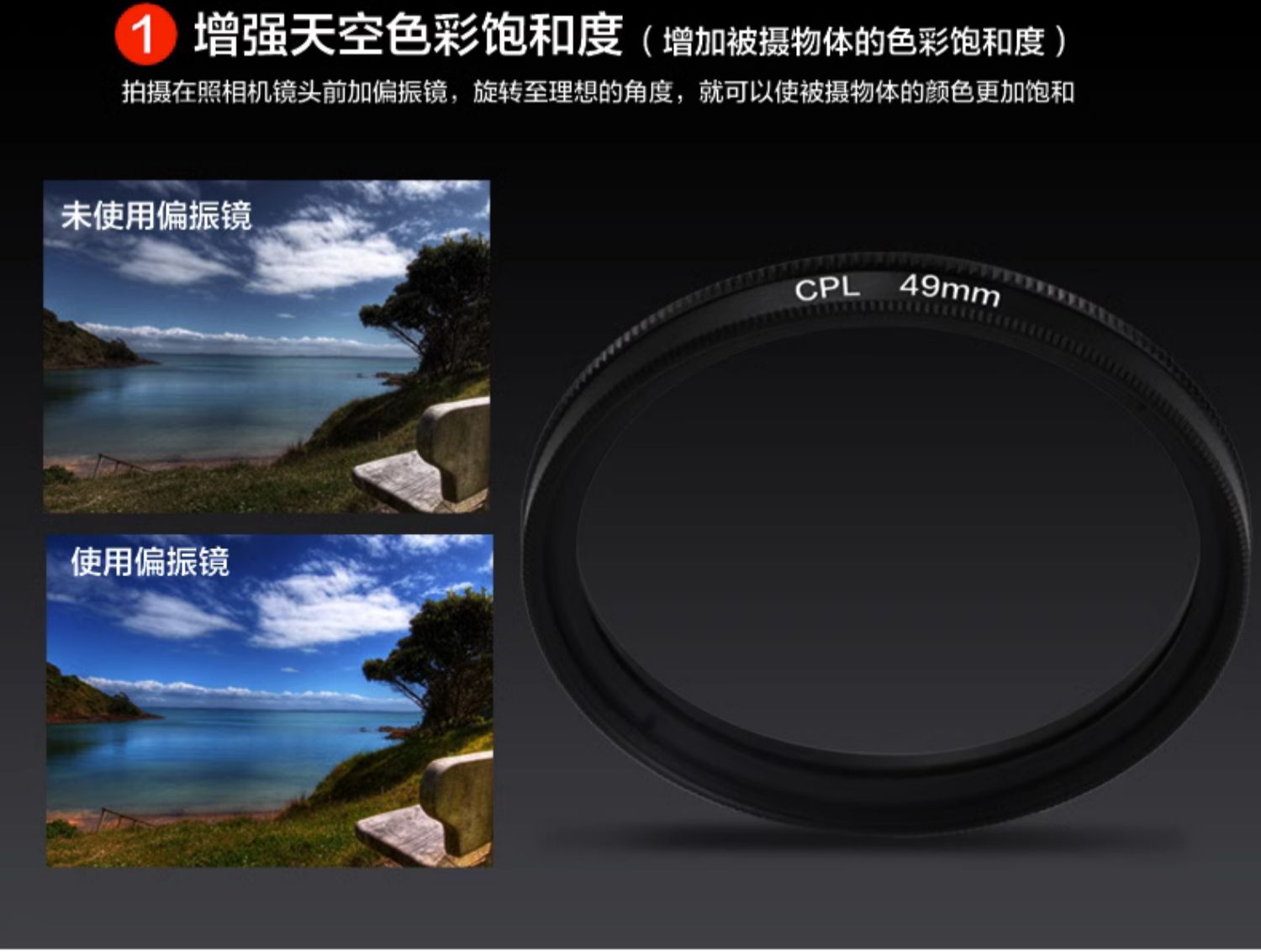 手机CPL偏振镜头过滤水面反光滤镜通用单反相机偏光镜 拍纹身镜头 苹果13华为通用14拍美食玻璃植物降低反光