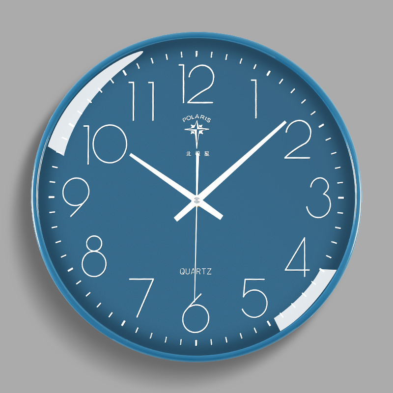 North Star hanging clock Living room Home Fashion Atmospheric hanging table Free to punch modern minimalist hanging wall Nordic light lavish watches