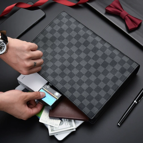 Мужская сумка с петлей на руку, маленькая сумка клатч, модные вместительные и большые шахматы для отдыха