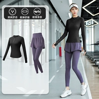 Черный лонгслив, комплект, сиреневые штаны