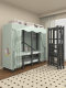 Floor-Standing Clothes Rack for Bedroom, Home Use Coat Rack, Room Clothes Rack, Open-Style Metal Wardrobe, No-Installation Wardrobe