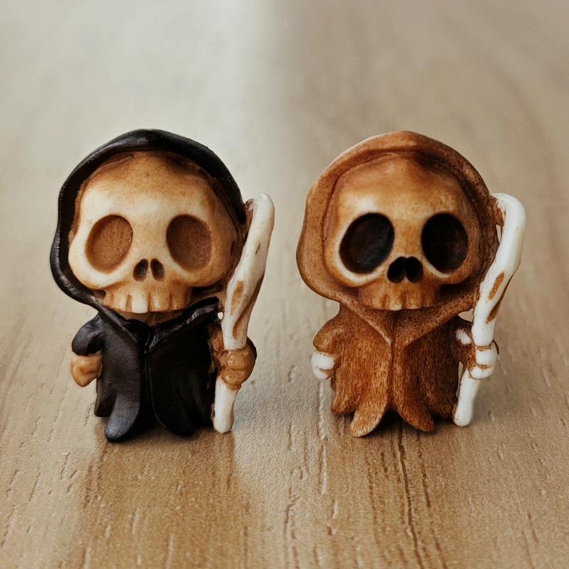 Deer Antler Root Skull Death God DIY Bracelet Accessory Bead Cloud Three-Way Mobile Phone Pendant Keychain Halloween