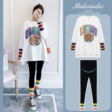 Термобелье, осенний комплект, длинный лонгслив, футболка для беременных, средней длины