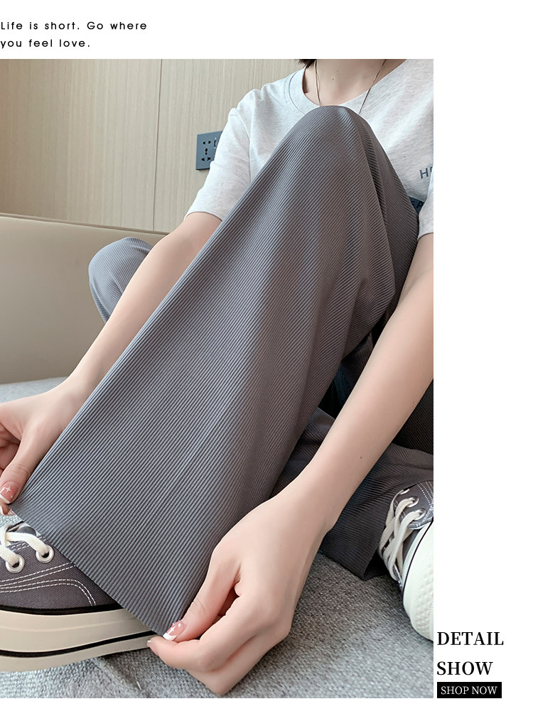 孕妇裤子冰丝夏季薄款阔腿裤托腹直筒休闲裤大码夏装打底裤外穿女 — 27