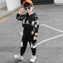 South Korean boys spring clothing suit 2022 Spring and autumn season new small and medium children Han version of the Korean Air Shuai Qi Sports Tide Suit