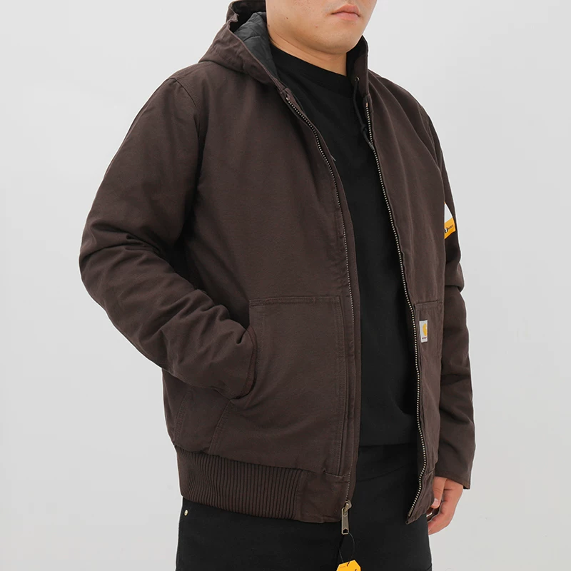 支持鉴定carhartt卡哈特104050 J130男工装连帽夹克宽松外套秋冬