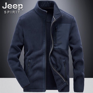 Jeep, джип, мужская бархатная демисезонная куртка, спортивная универсальная дорожная толстовка для отдыха