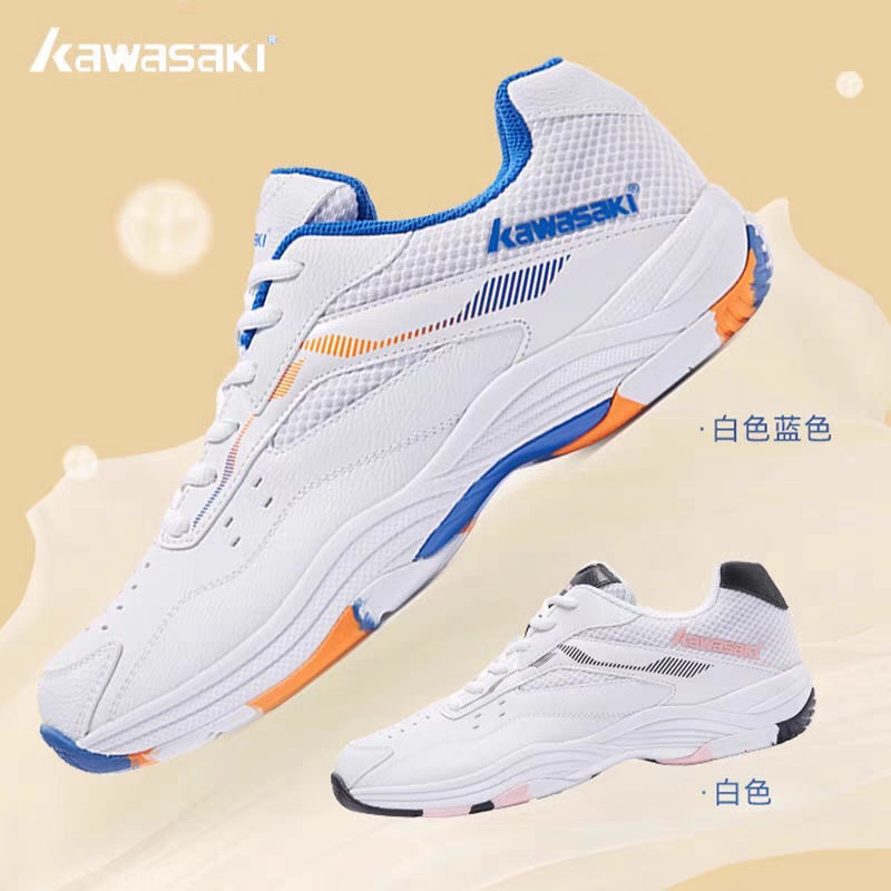 Kawasaki Badminton Shoes for Men and Women, Training Shoes, Shock-Absorbing, Non-Slip, Breathable, Professional Sports Shoes, Wear-Resistant Kawasaki Badminton Shoes for Men and Women, Training Shoes, Shock-Absorbing, Non-Slip, Breathable, Professional Sports Shoes, Wear-Resistant