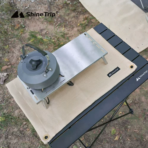 Shanqu Outdoor Camping Burning Fire Platform Ground Pad Feast Feast Fire и температура огня