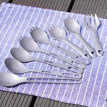 Fire-Maple Fire Maple Maple Hills Wild Titanium Cutlery Woodpecker Outdoor Portable Dining Spoon Combined Titanium Fork Spoon Chopsticks