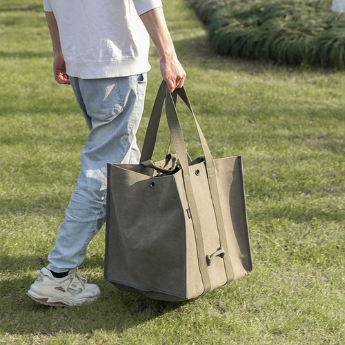 Большая износостойкая деревянная портативная сумка для хранения для кемпинга