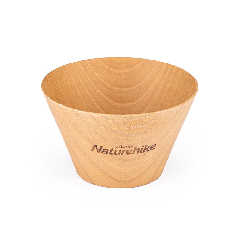 Norwegian NATURHIKE SEN SOURCE SOLID WOOD BOWL OUTDOOR PORTABLE WOOD CUTLERY BOWL WILD CAMPING PICNIC SUPPLIES